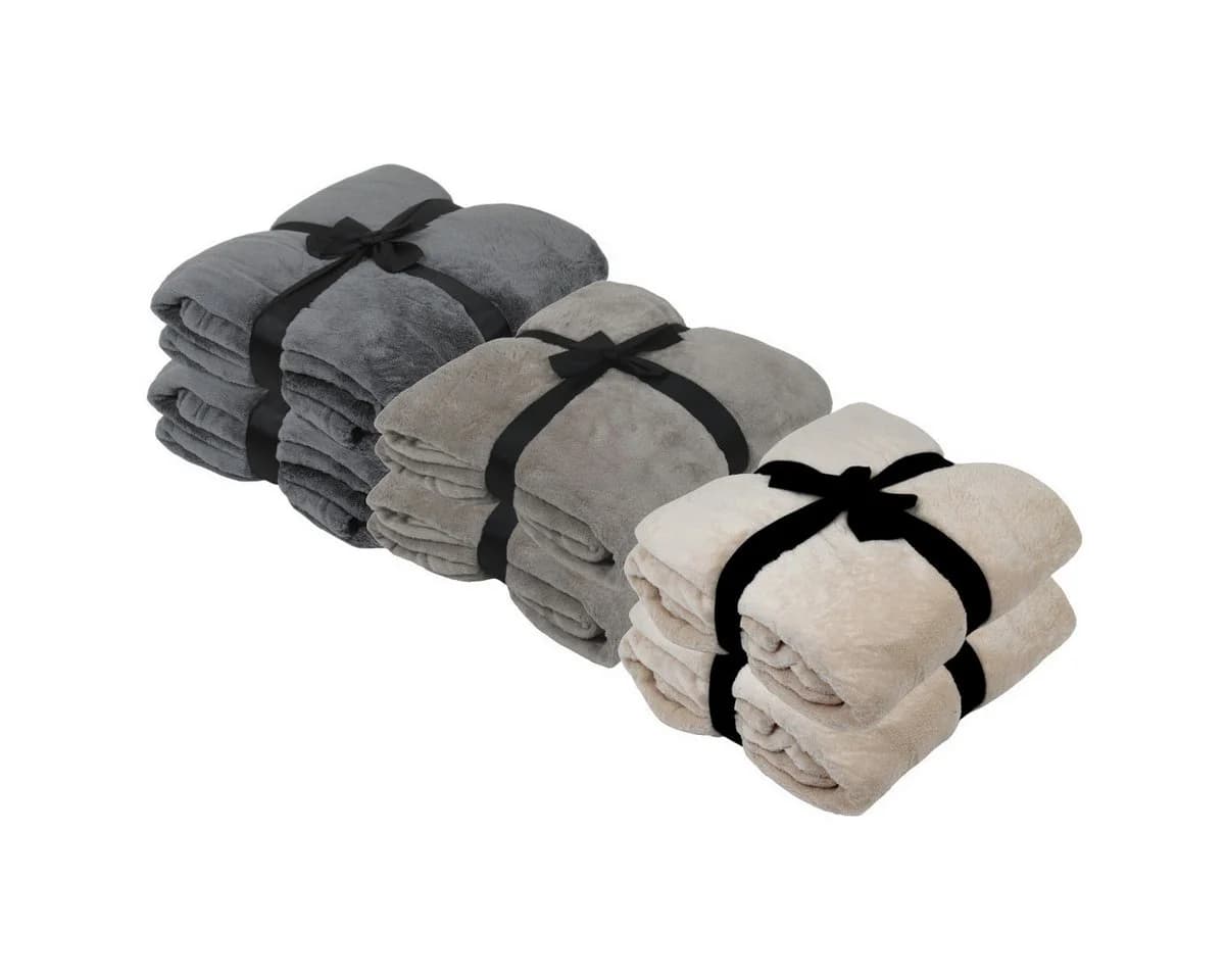 OTTO DE Wohndecke 2er Set Kuscheldecke 150x200 cm Coral Fleece
