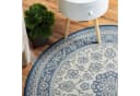 DomDeco In- & Outdoor Teppich Rund Finn Blau 120cm Bild 5