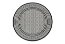 DomDeco Outdoorteppich FINN - Y Schwarz Rund Bild 2