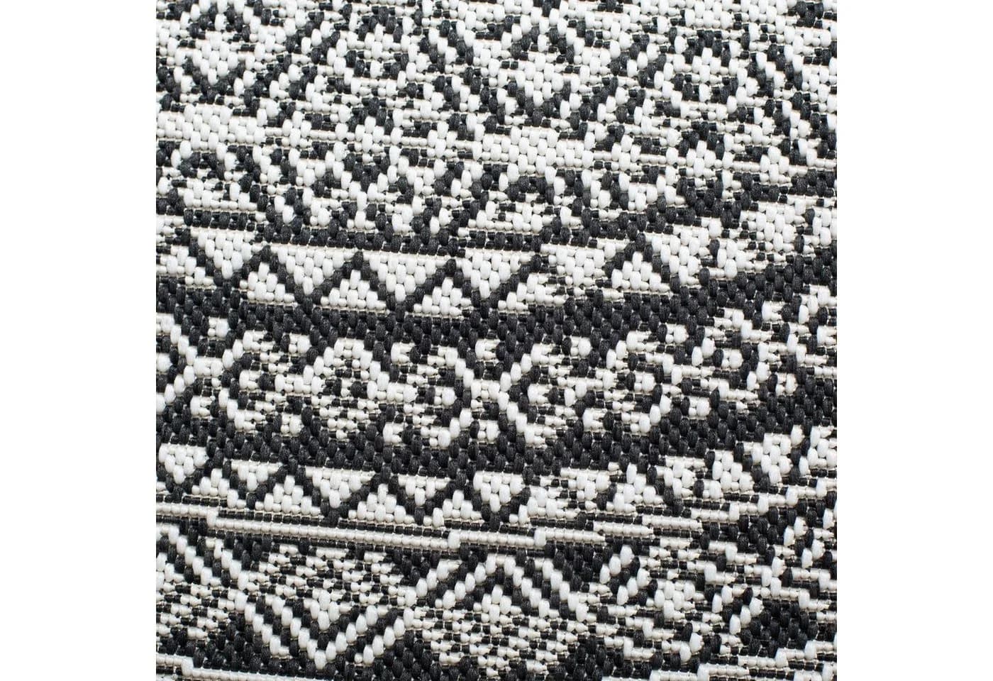 DomDeco Outdoorteppich FINN - Y Schwarz Rund - Bild 5