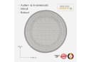 DomDeco Outdoorteppich FINN - Y Rund Grau Bild 1