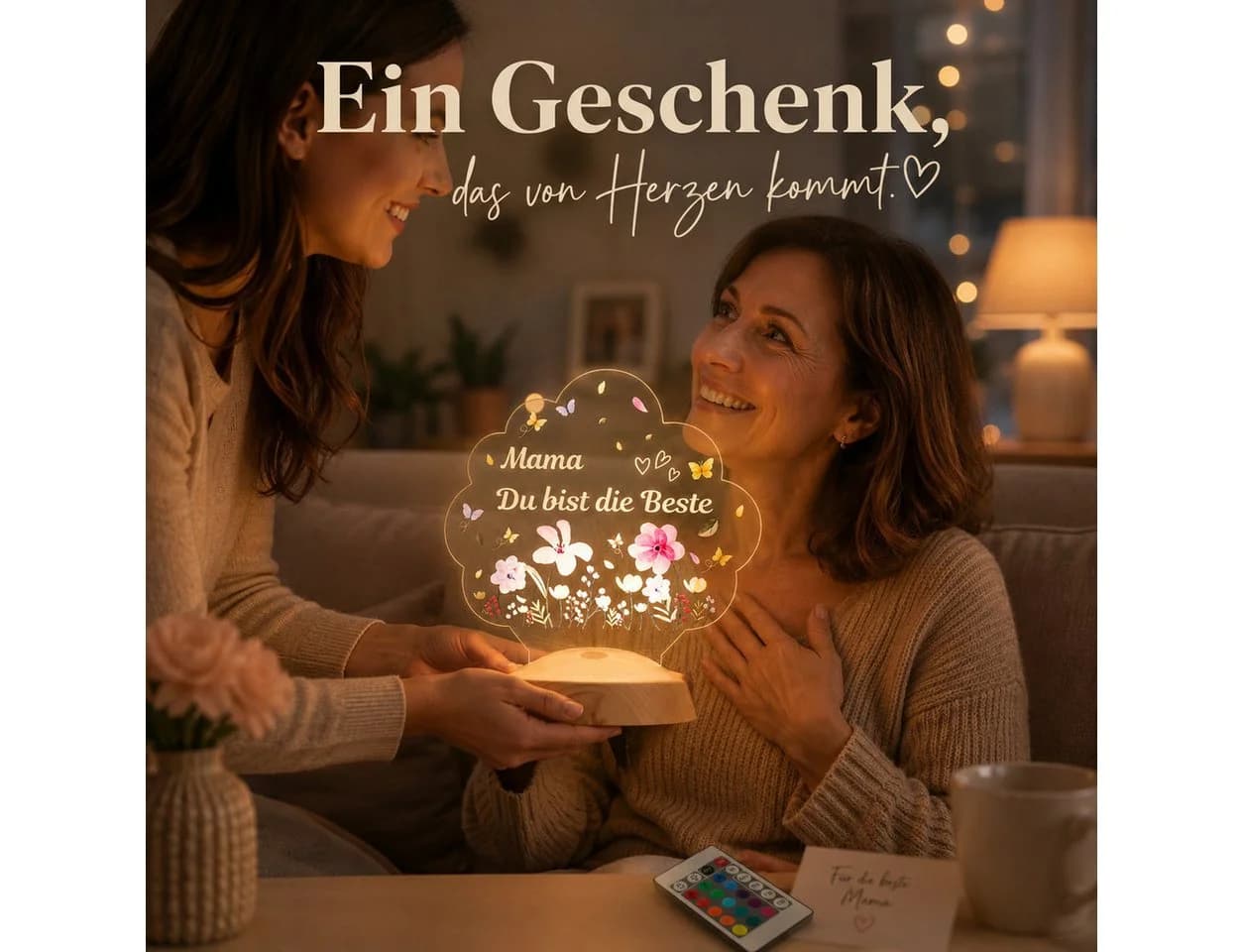 Geschenkelampe LED Nachtlicht mit 16 Farben und Timer - Bild 3