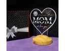 Geschenkelampe LED Nachttischlampe MOM Herz Bunt Holzoptik Bild 5