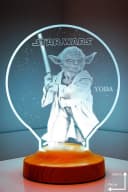 Geschenkelampe LED Nachttischlampe Star Wars Meister Yoda 3D Nachtlicht 7 Farben Bild 1