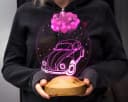 Geschenkelampe LED Nachttischlampe Volkswagen Beetle 3D Nachtlicht Bild 3