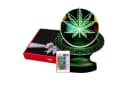 Geschenkelampe LED 3D Cannabis Baum 7 Farben Holzoptik Bild 2