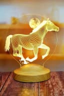 Geschenkelampe LED Nachttischlampe Pferd 3D Nachtlicht 7 Farben Bild 3