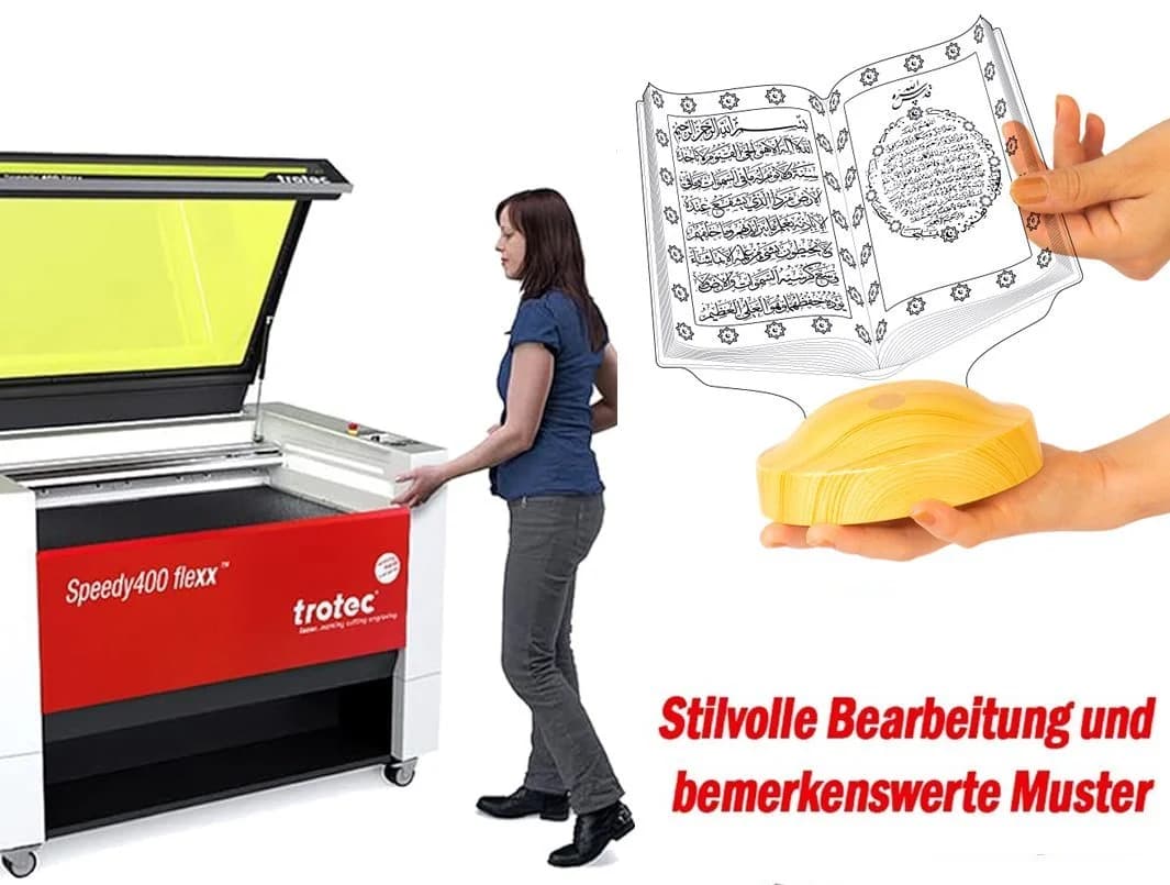 Geschenkelampe LED Nachttischlampe Koran Nachtlicht 7 Farben - Bild 3