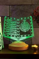 Geschenkelampe LED Nachttischlampe Koran Nachtlicht 7 Farben Bild 5