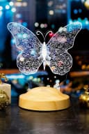 Geschenkelampe LED Nachttischlampe Schmetterling Butterfly 3D Gravur Nachtlicht Bild 5