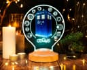 Geschenkelampe LED Nachttischlampe TARDIS DR WHO 3D UV-Druck Nachtlicht Bild 4