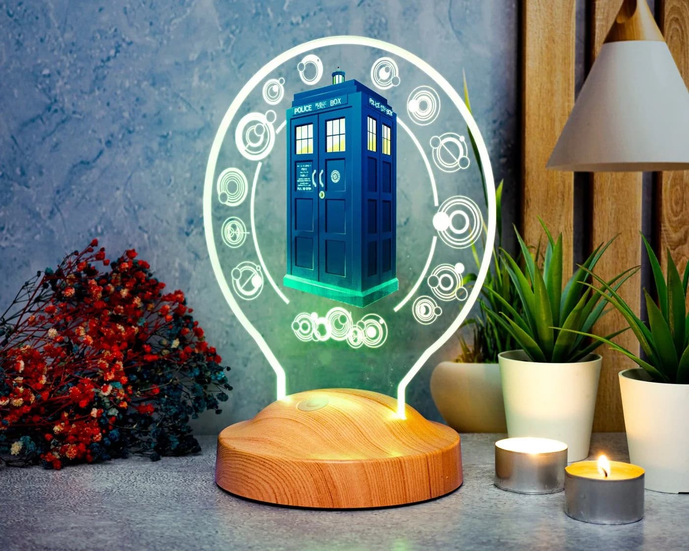 Geschenkelampe LED Nachttischlampe TARDIS DR WHO 3D UV-Druck Nachtlicht - Bild 5