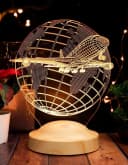 Geschenkelampe LED Nachttischlampe 3D Passagierflugzeug Reiseflugzeug Bild 1