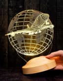 Geschenkelampe LED Nachttischlampe 3D Passagierflugzeug Reiseflugzeug Bild 3