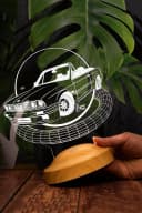 Geschenkelampe LED Nachttischlampe mit 3D-Gravur & 7 Farben Bild 1