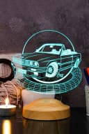 Geschenkelampe LED Nachttischlampe mit 3D-Gravur & 7 Farben Bild 3