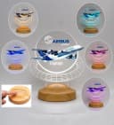 Geschenkelampe LED Nachttischlampe Passagierflugzeug 3D UV Lampe Bild 3