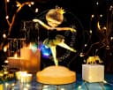 Geschenkelampe LED Nachttischlampe Ballerina 3D UV Druck 7 Farben Bild 3