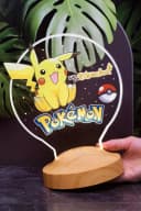 Pikachu LED Nachttischlampe 3D Nachtlicht Pokemon 7 Farben Bild 3