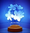 Geschenkelampe LED Nachttischlampe Plumeria Blumen Personalisierte Geschenke für Mama Bild 5