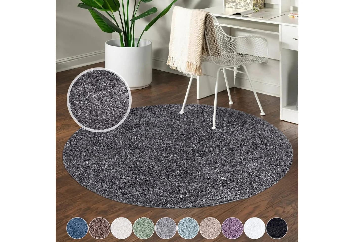 CARPET CITY City Shaggy Hochflor-Teppich Grau Anthrazit - Bild 2