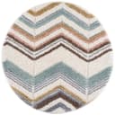 CARPET CITY Hochflor-Teppich Focus 3009 Bunt Rund Bild 3