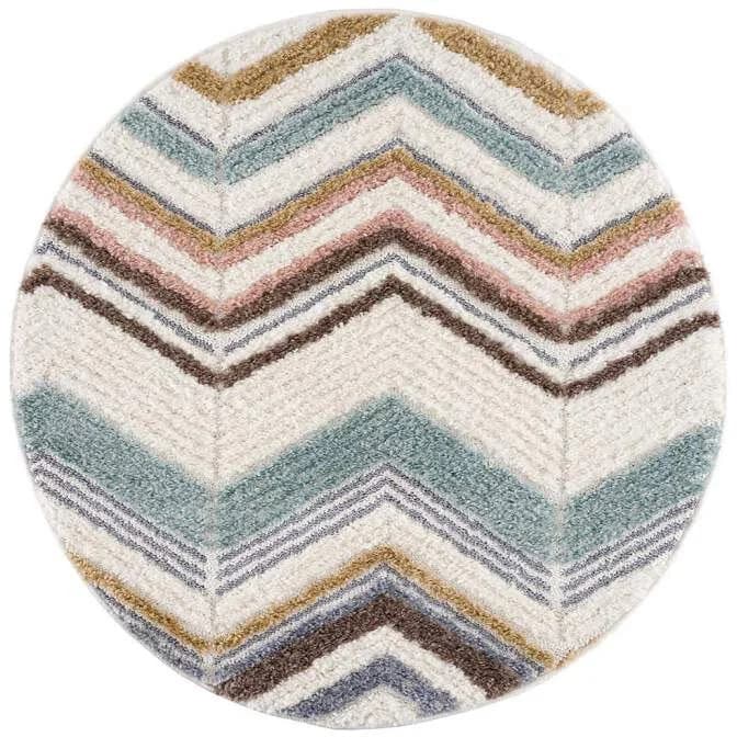 CARPET CITY Hochflor-Teppich Focus 3009 Bunt Rund - Bild 3