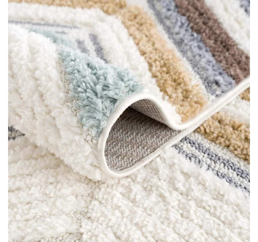 CARPET CITY Hochflor-Teppich Focus 3009 Bunt Rund - Bild 4