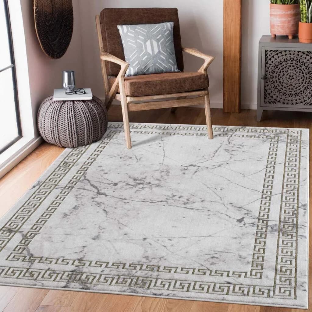 Carpet City Teppich Noa 9273 Goldfarben Kurzflor