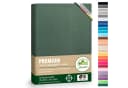 leevitex® Spannbettlaken Premium 195, Gummizug Rundum, Blickdicht, Anti-Pilling, 97% Baumwolle, 3% Elasthan, 40 cm Steghöhe Bild 2