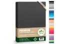 leevitex® Spannbettlaken Premium Elasthan Grau Jersey 40 cm Steg Bild 2