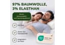 leevitex Kissenbezug Jersey-Stretch Weiß 2er-Set Bild 4
