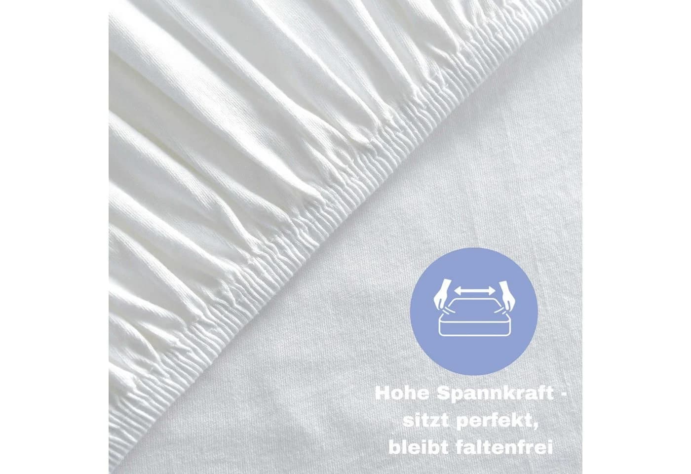 leevitex Spannbettlaken Mako-Jersey Weiß 2 Stück OEKO-TEX
