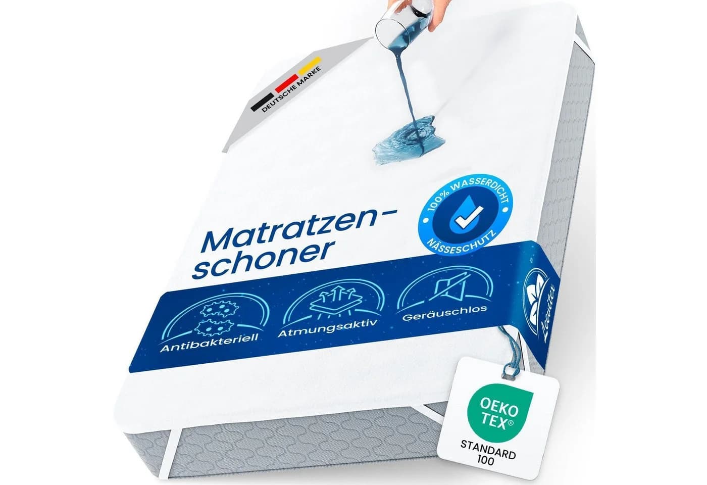 leevitex Matratzenschoner wasserdicht & atmungsaktiv mit Gummizug - Bild 2