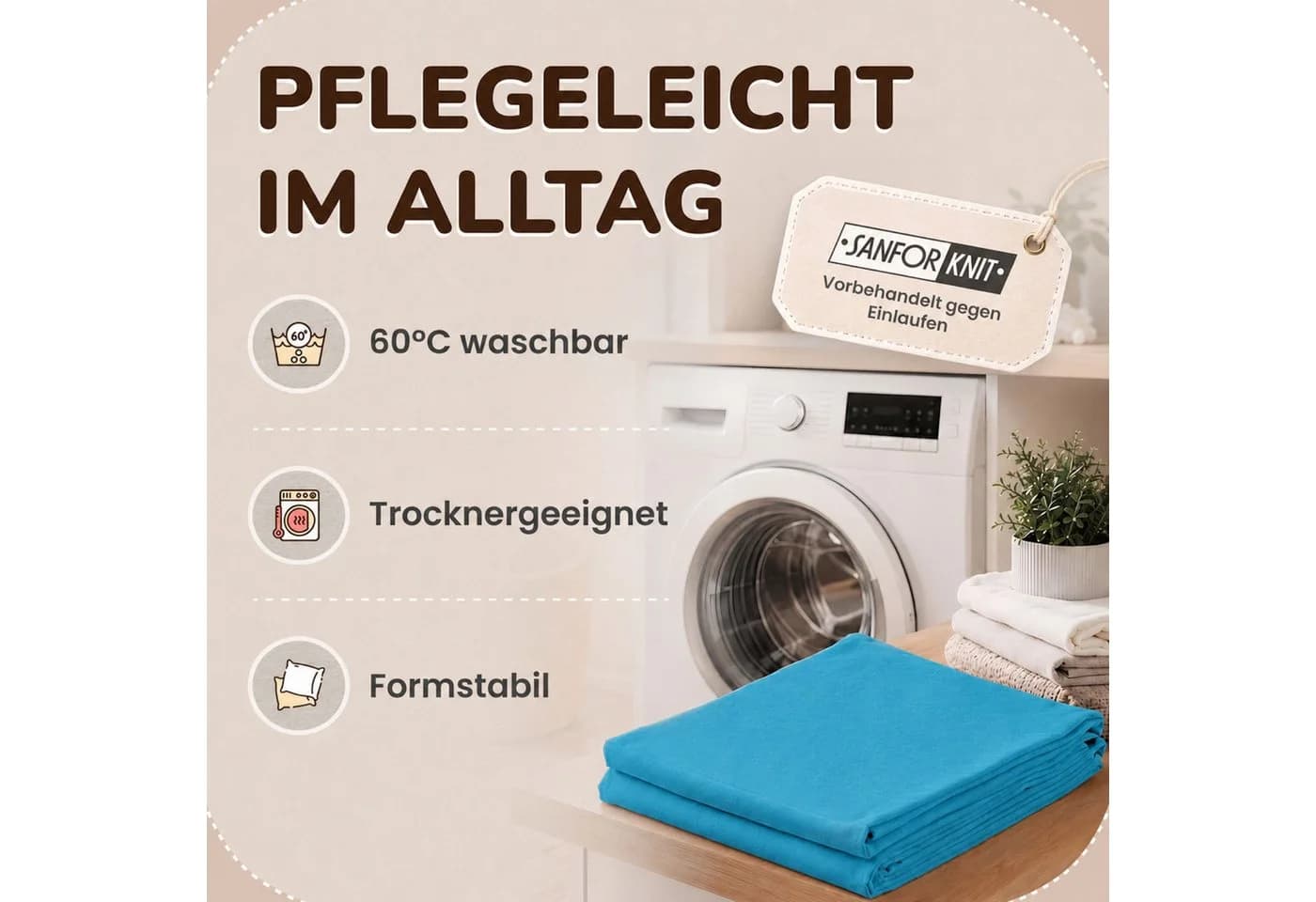 leevitex® Kissenbezug 40x40 cm 2er Set Türkis 100% Baumwolle - Bild 5