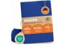 leevitex® Spannbettlaken Kinderbett 70x140 cm Blau Jersey Bild 2