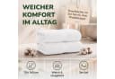 leevitex® Duschtücher 2er-Set 70x140 cm Baumwolle Frottee Weiss Gestreift Bild 1