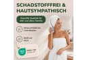 leevitex® Duschtücher 2er-Set 70x140 cm Baumwolle Frottee Weiss Gestreift Bild 3