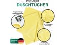 leevitex® Duschtücher 2er-Set 70x140 cm Gelb 100% Baumwolle Frottee Bild 3