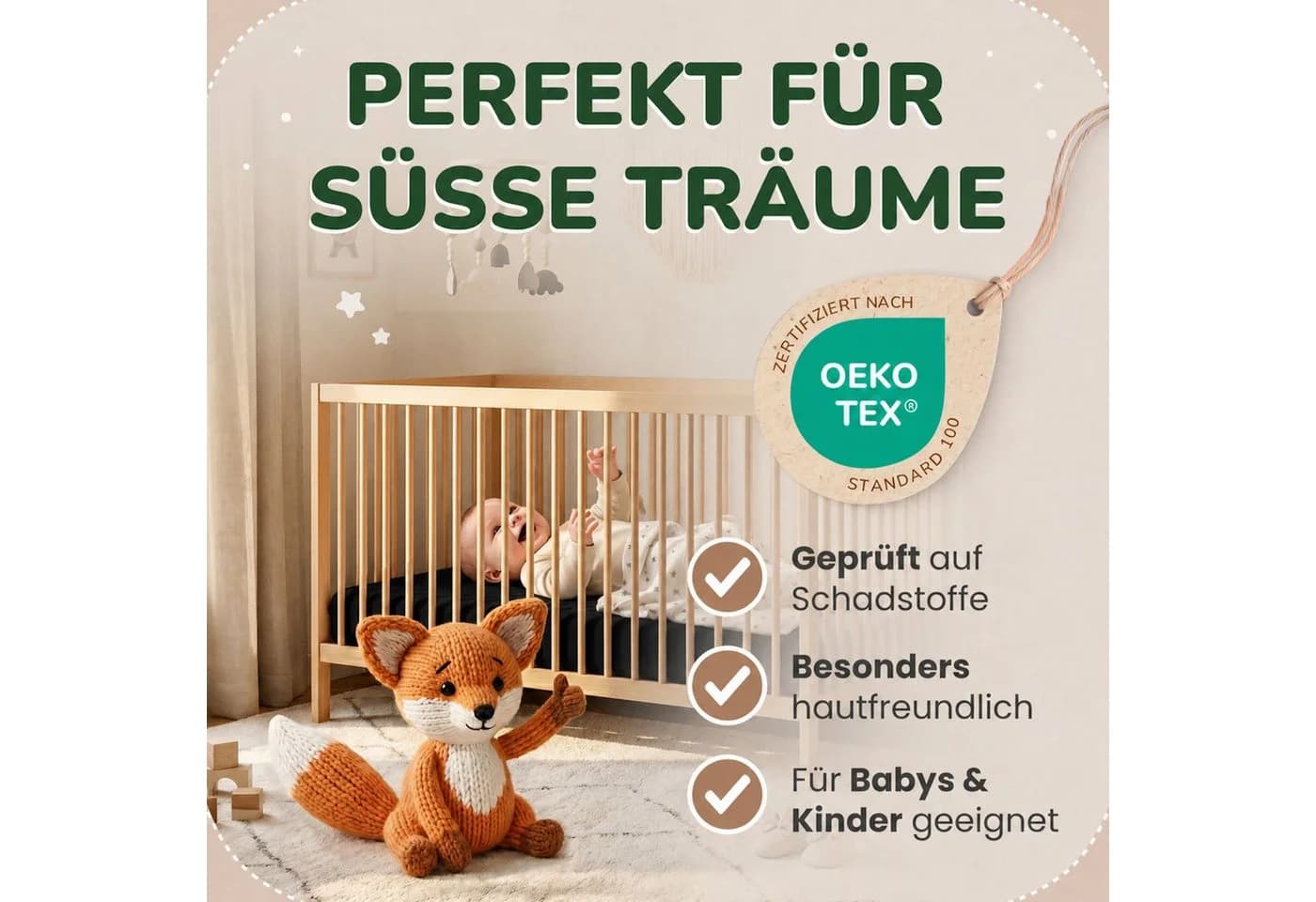 leevitex® Spannbettlaken Jersey 100% Baumwolle Schwarz
