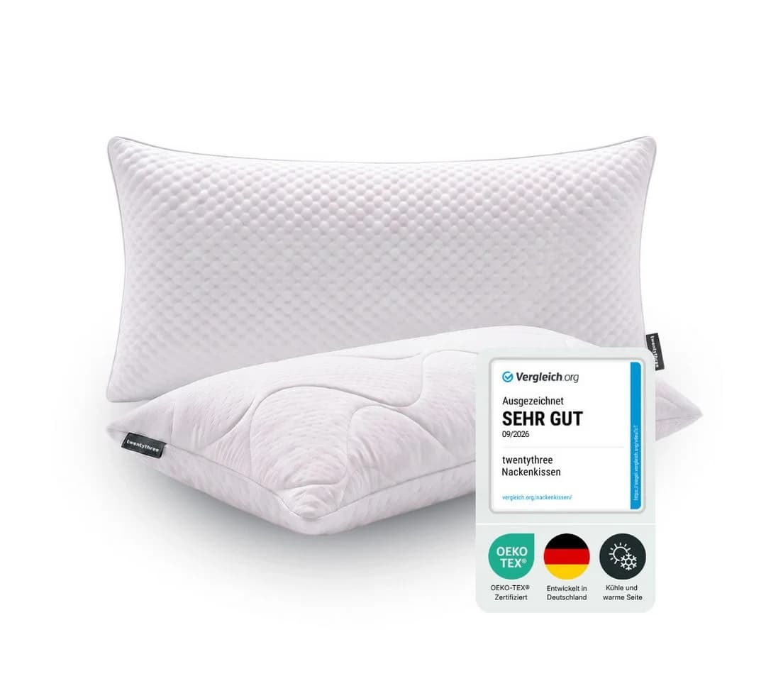 twenty:three® Nackenkissen CloudSense+ Atmungsaktiv Ultraweich TENCEL™ Lyocell - Bild 2