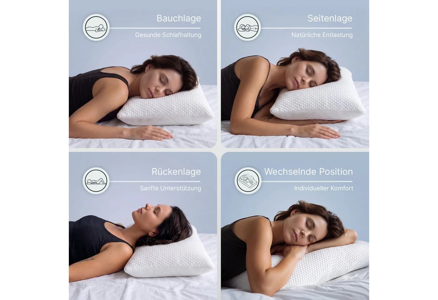 twenty:three® Nackenkissen CloudSense+ Atmungsaktiv Ultraweich TENCEL™ Lyocell - Bild 5