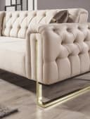Villa Möbel Sofa Nova 3-Sitzer Beige mit Relax-/Bettfunktion Bild 5