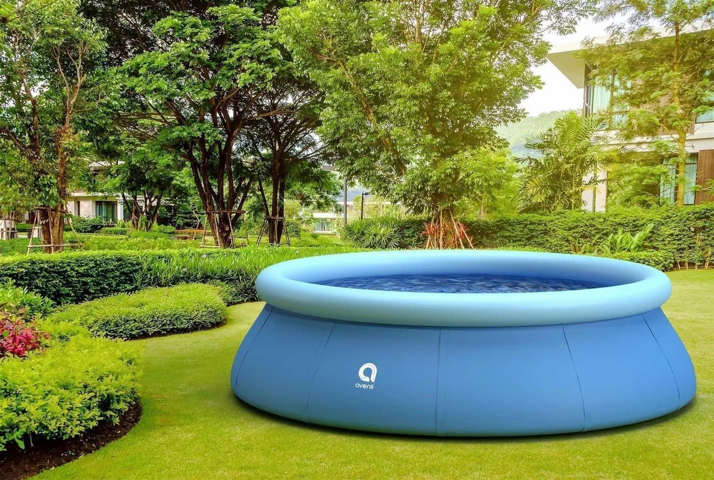 Avenli Quick-Up Pool Prompt Set Rundpool Ø 366 x 91 cm Blau - Bild 3