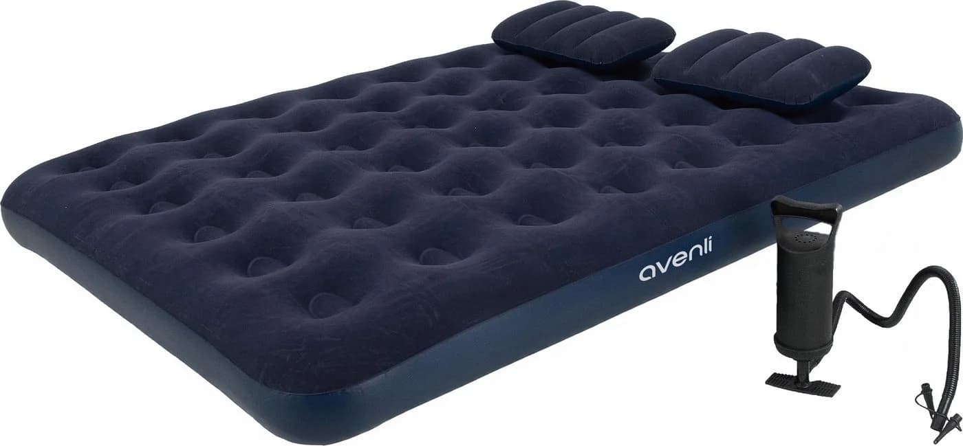 Avenli Luftbett Luftmatratze Camping 203x152x22cm mit Pumpe - Bild 2