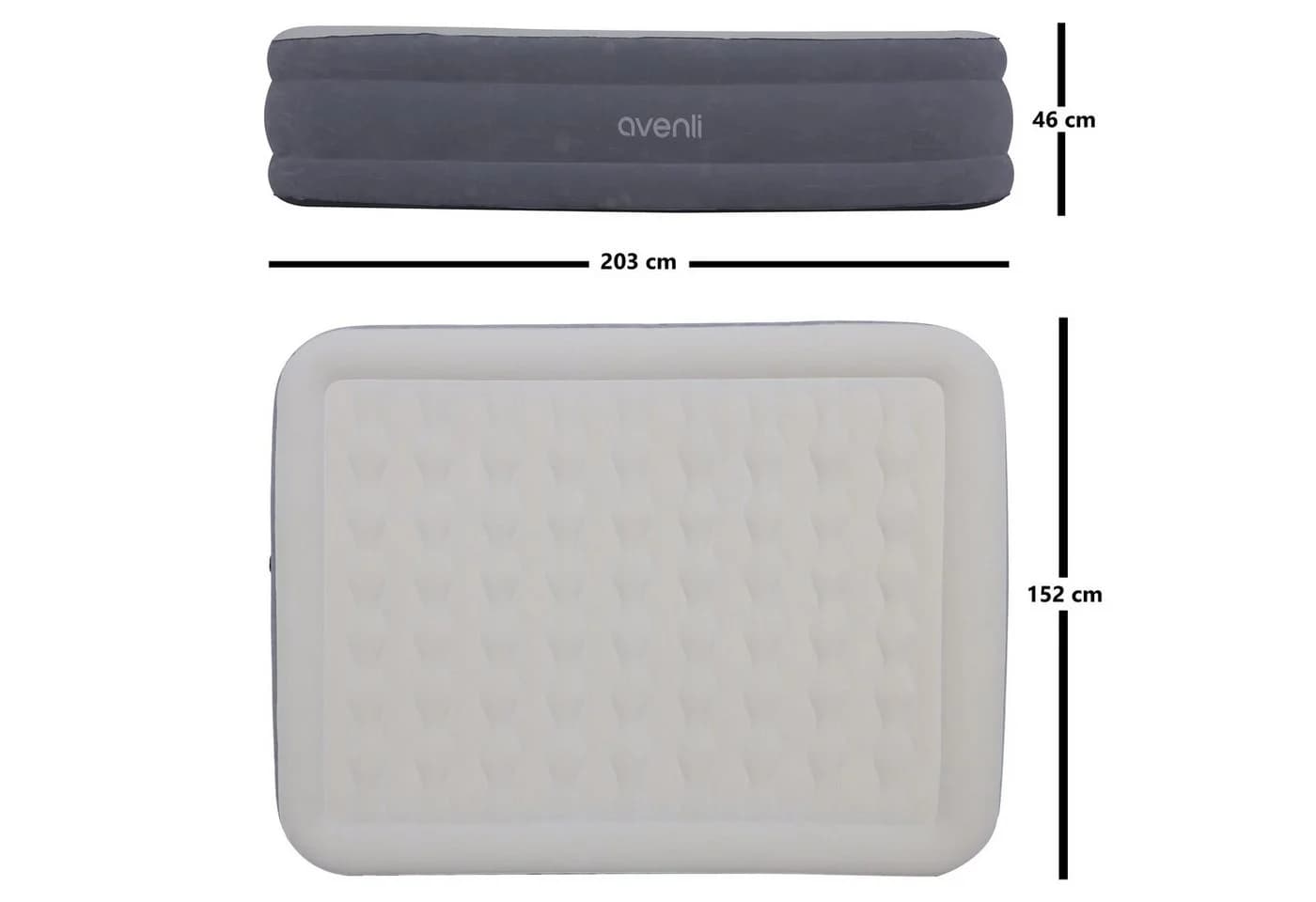 Avenli Luftmatratze Selbstaufblasend 2 Personen 203x152x46 cm - Bild 3