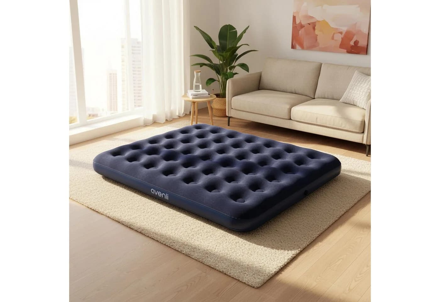 Avenli Luftbett Luftmatratze Camping 203x152x22cm für 2 Personen - Bild 5