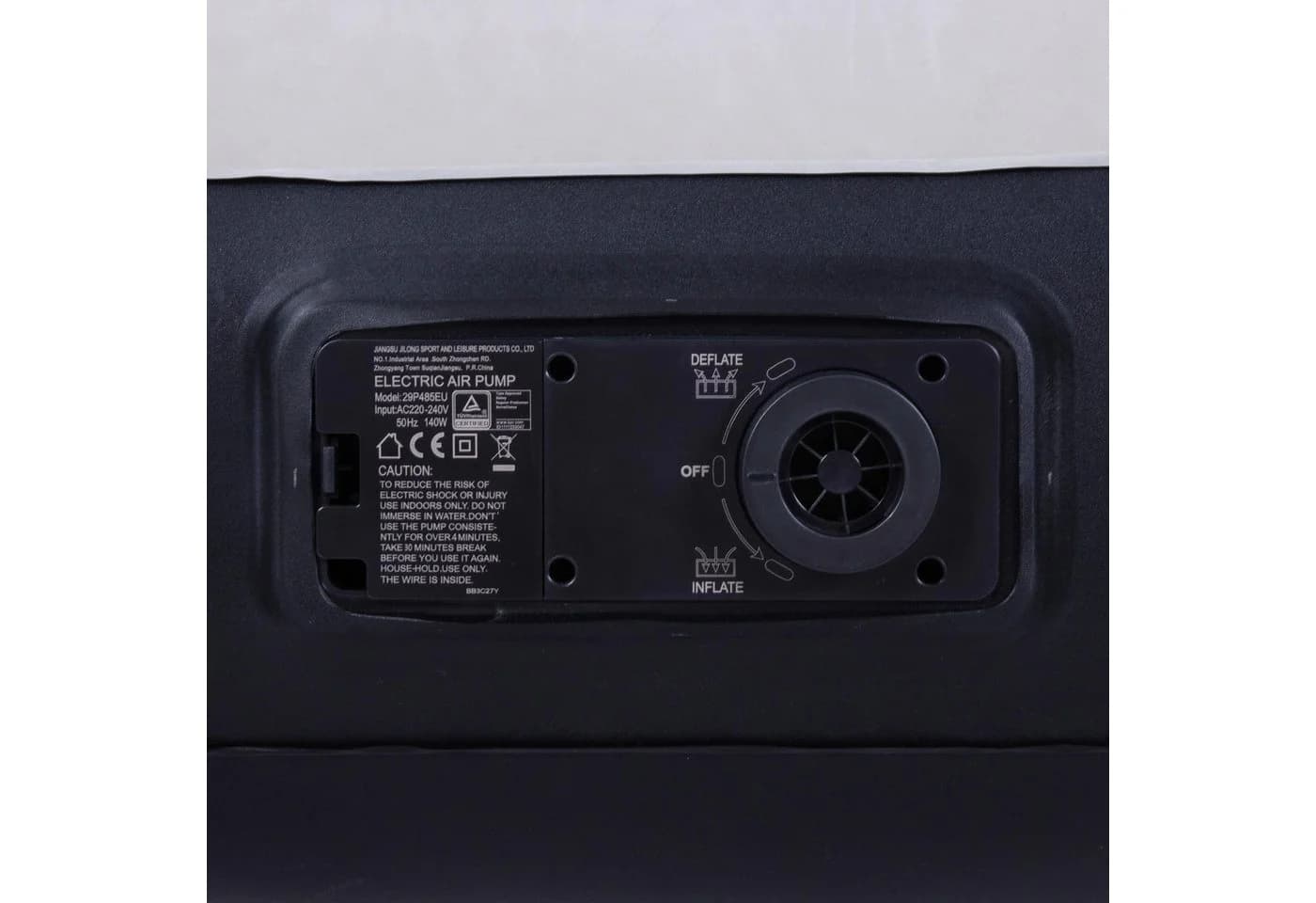 Avenli Luftbett mit elektrischer Pumpe Grau/Schwarz - Bild 5
