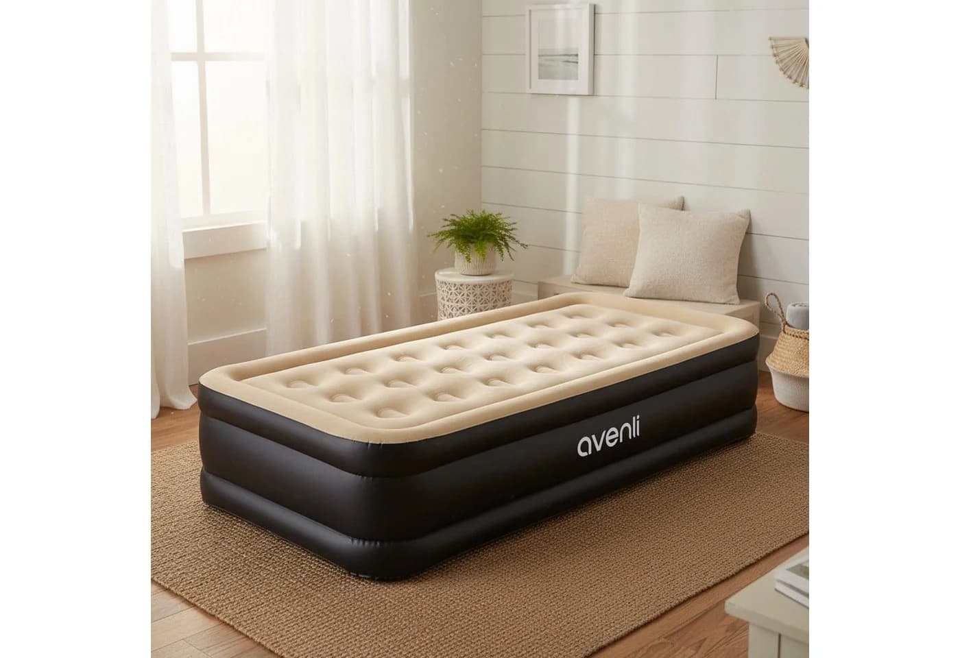 Avenli Luftmatratze mit Elektropumpe Beige/Schwarz