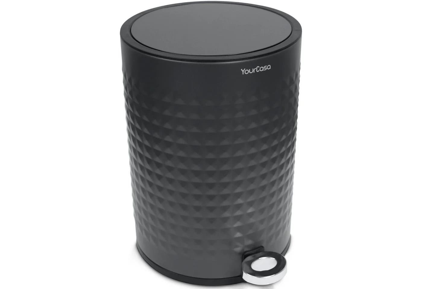 YourCasa Mülleimer Bad 5L Edelstahl Soft Close Anthrazit - Bild 2